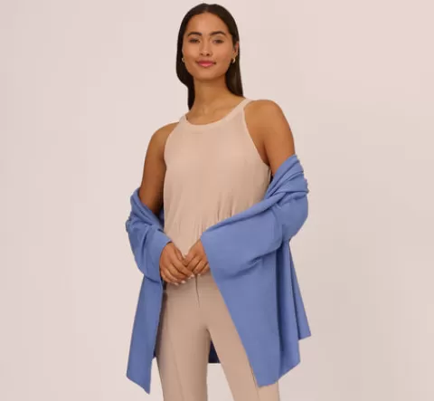 Adrianna Papell Classic S'Hug® With Tunnel Sleeves In Porcelain Blue PORCELAINBLUE Flash Sale