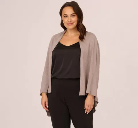 Adrianna Papell Metallic S'Hug® With Tunnel Sleeves In MARBLE Hot