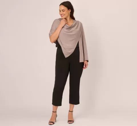 Adrianna Papell Metallic S'Hug® With Tunnel Sleeves In MARBLE Hot