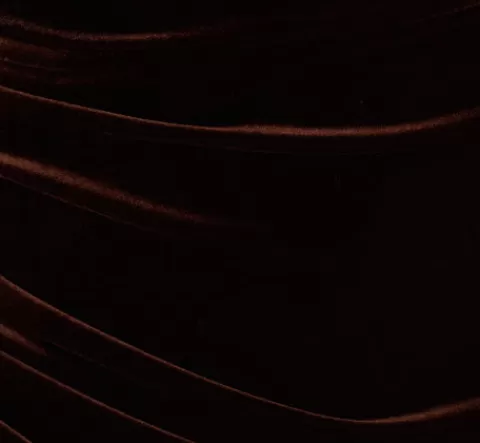 Adrianna Papell One Shoulder Draped Velvet Gown With Chain Accent In Dark Brown DARKBROWN Sale