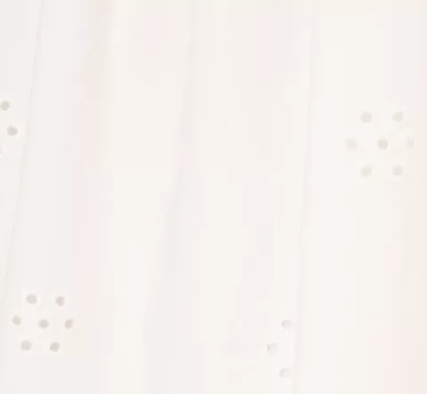 Adrianna Papell Puff Short Sleeve Eyelet Dress With Empire Waist In IVORY Discount