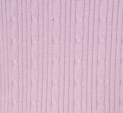 Adrianna Papell Short Sleeve Cable Knit Sweater With Crew Neckline In Orchid Petal ORCHIDPETAL Best