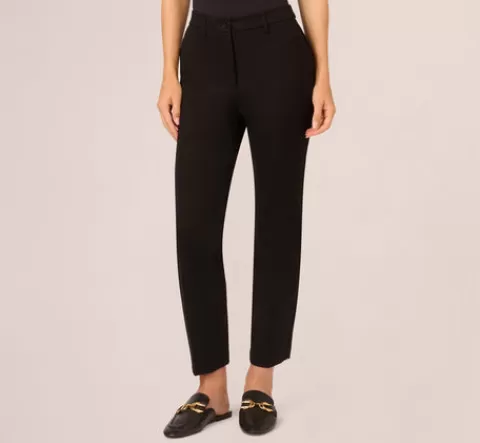 Adrianna Papell 4 Way Stretch Skinny Straight Pant In BLACK Cheap