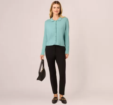 Adrianna Papell 4 Way Stretch Skinny Straight Pant In BLACK Cheap